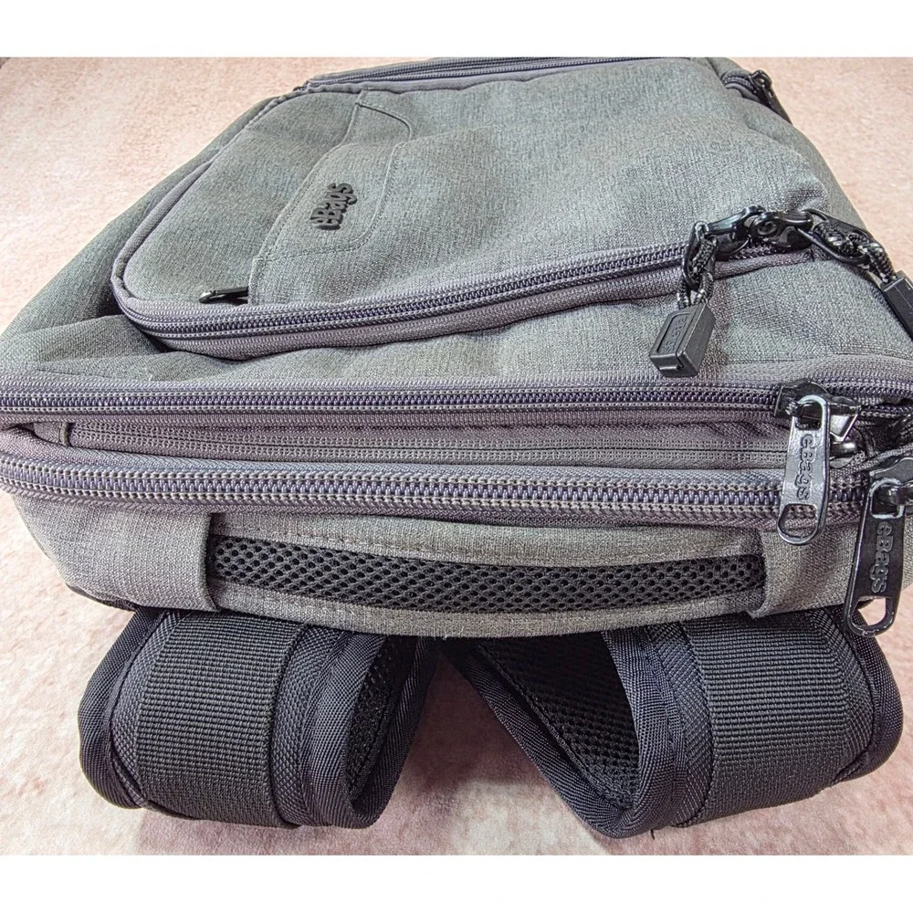 eBags TLS Professional Weekender Convertible Laptop Backpack Gray 20.5